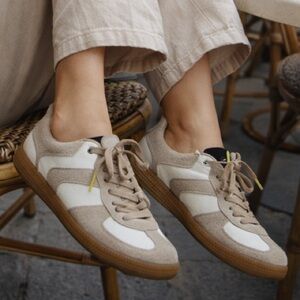 Leather Sneakers White Ivory Made in Spain